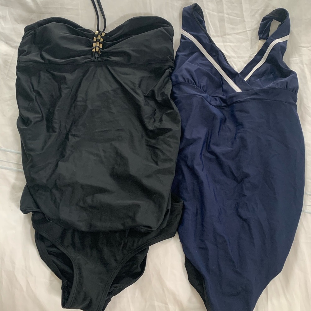 Two barely worn maternity swimsuits